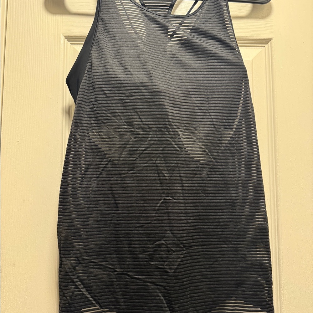 Black Striped Tank Top